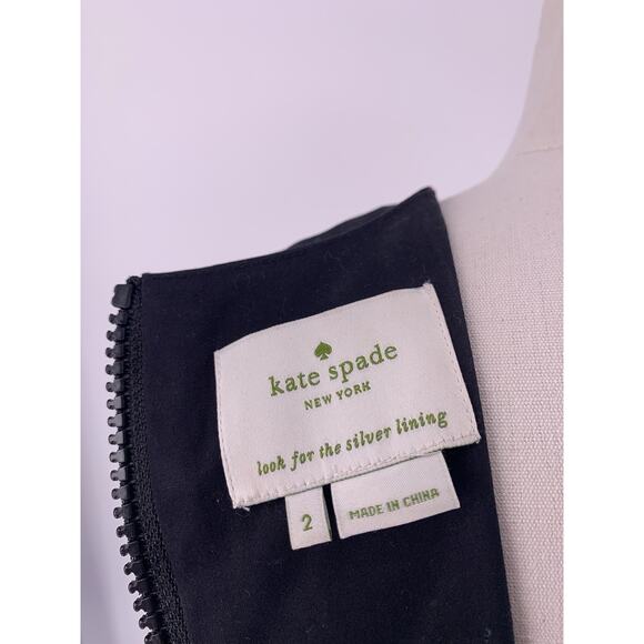 KATE SPADE Corley Dress Colorblock Blue White Black Stripe 2 - Picture 9 of 15